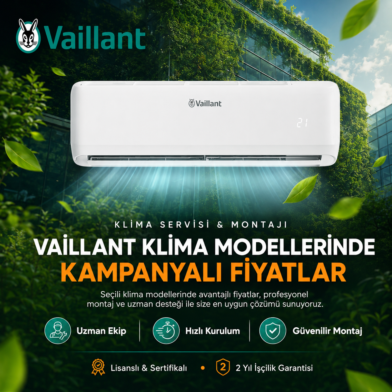 Vaillant Klima Modellerinde Kampanyalı Fiyatlar